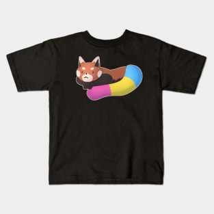 Pansexual Pride Red Panda Kids T-Shirt